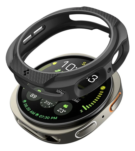 Spigen Liquid Air - Samsung Galaxy Watch 8 44MM Hoesje - Matte Zwart afbeelding 6