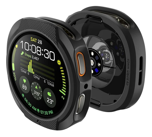 Spigen Liquid Air - Samsung Galaxy Watch 8 44MM Hoesje - Matte Zwart afbeelding 7