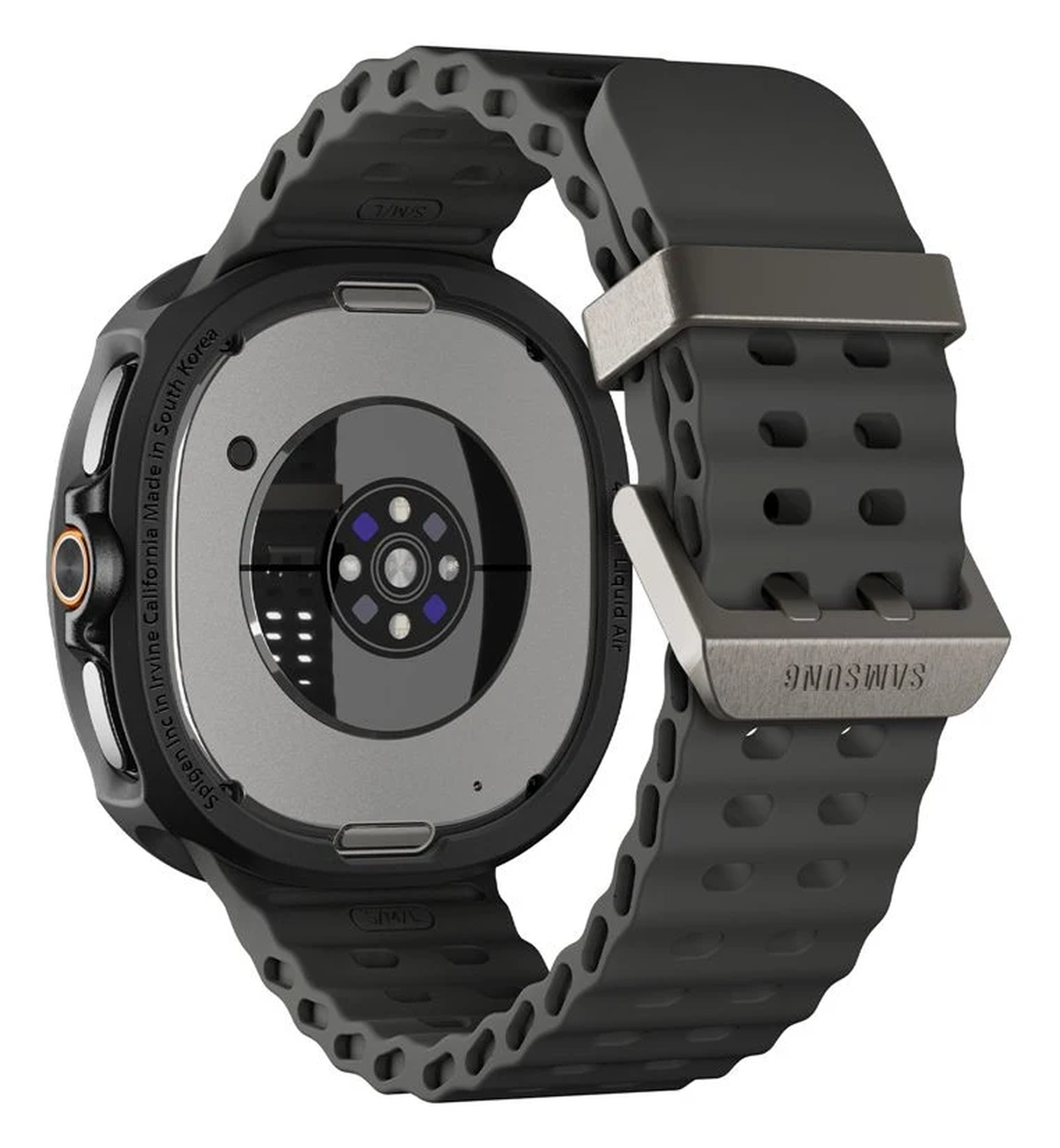 Spigen Liquid Air - Samsung Galaxy Watch 8 Classic Hoesje - Matte Zwart afbeelding 3