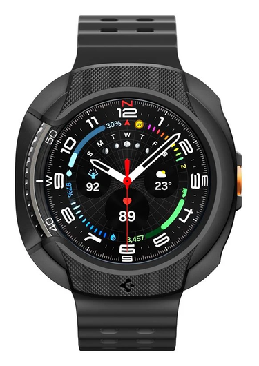 Spigen Liquid Air - Samsung Galaxy Watch 8 Classic Hoesje - Matte Zwart afbeelding 2