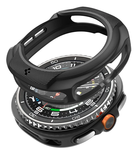 Spigen Liquid Air - Samsung Galaxy Watch 8 Classic Hoesje - Matte Zwart afbeelding 6