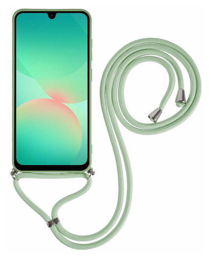 Samsung Galaxy A17 Hoesje met Koord en Camera Bescherming Back Cover Groen afbeelding 2