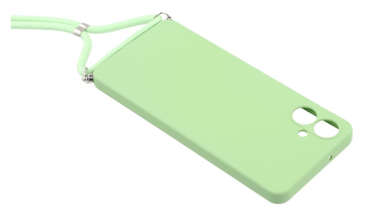 Samsung Galaxy A07 Hoesje met Koord en Camera Bescherming Back Cover Groen afbeelding 4