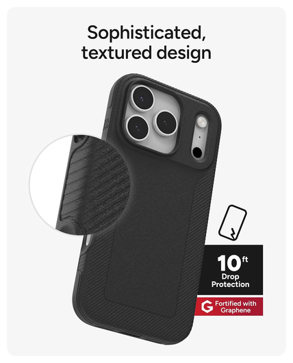 ZAGG Luxe Snap Apple iPhone 17 Pro Hoesje MagSafe Back Cover Zwart afbeelding 6