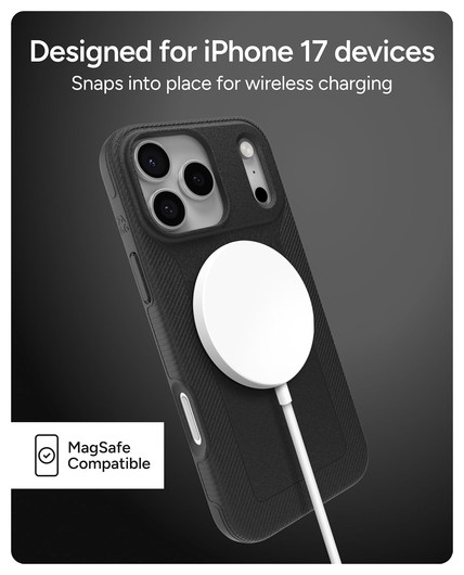 ZAGG Luxe Snap Apple iPhone 17 Pro Max Hoesje MagSafe Back Cover Zwart afbeelding 3