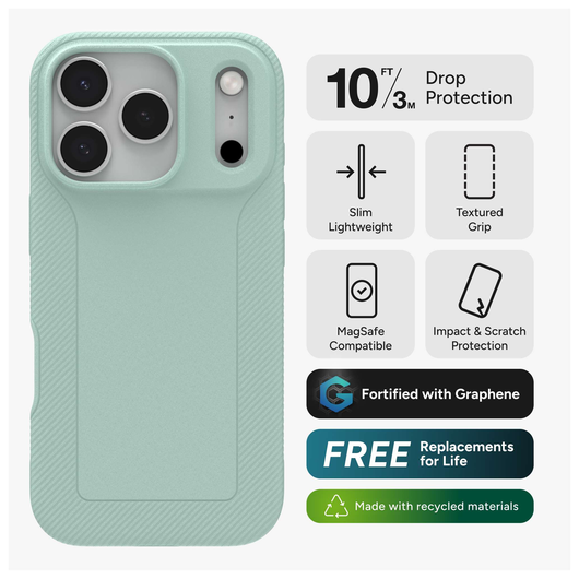 ZAGG Luxe Snap Apple iPhone 17 Pro Hoesje MagSafe Back Cover Blauw afbeelding 3