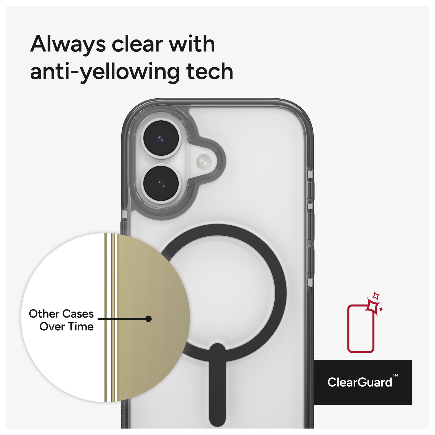 ZAGG Santa Cruz Snap Apple iPhone 17 Hoesje MagSafe Back Cover Zwart afbeelding 6