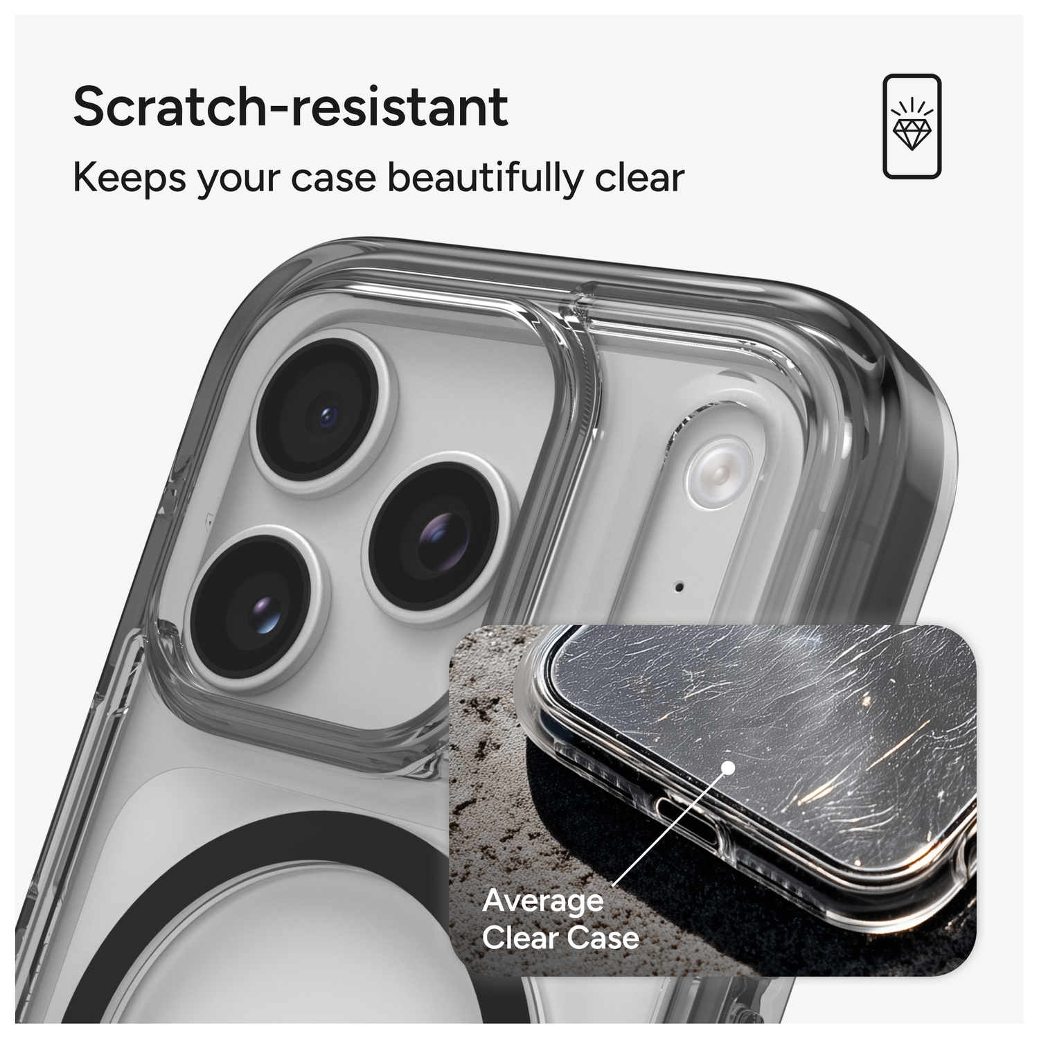 ZAGG Santa Cruz Snap Apple iPhone 17 Pro Hoesje MagSafe Back Cover Zwart afbeelding 7