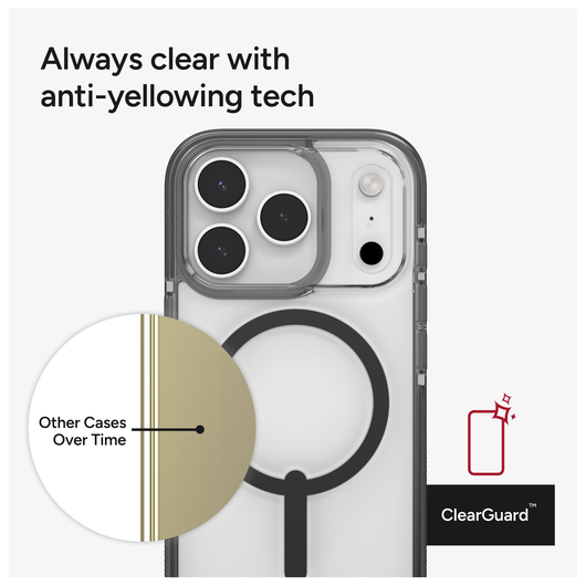 ZAGG Santa Cruz Snap Apple iPhone 17 Pro Hoesje MagSafe Back Cover Zwart afbeelding 5