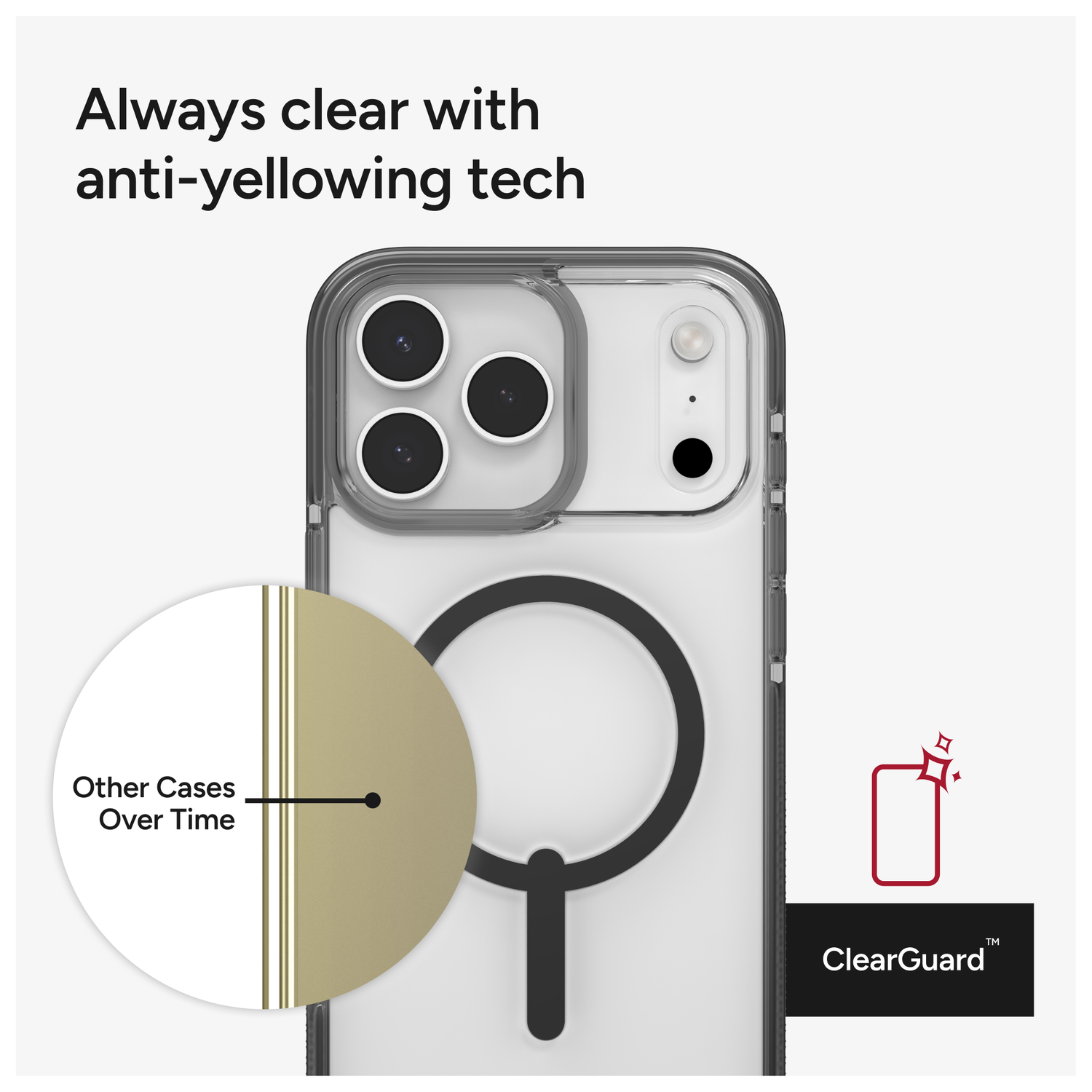 ZAGG Santa Cruz Snap iPhone 17 Pro Max Hoesje MagSafe Back Cover Zwart afbeelding 7