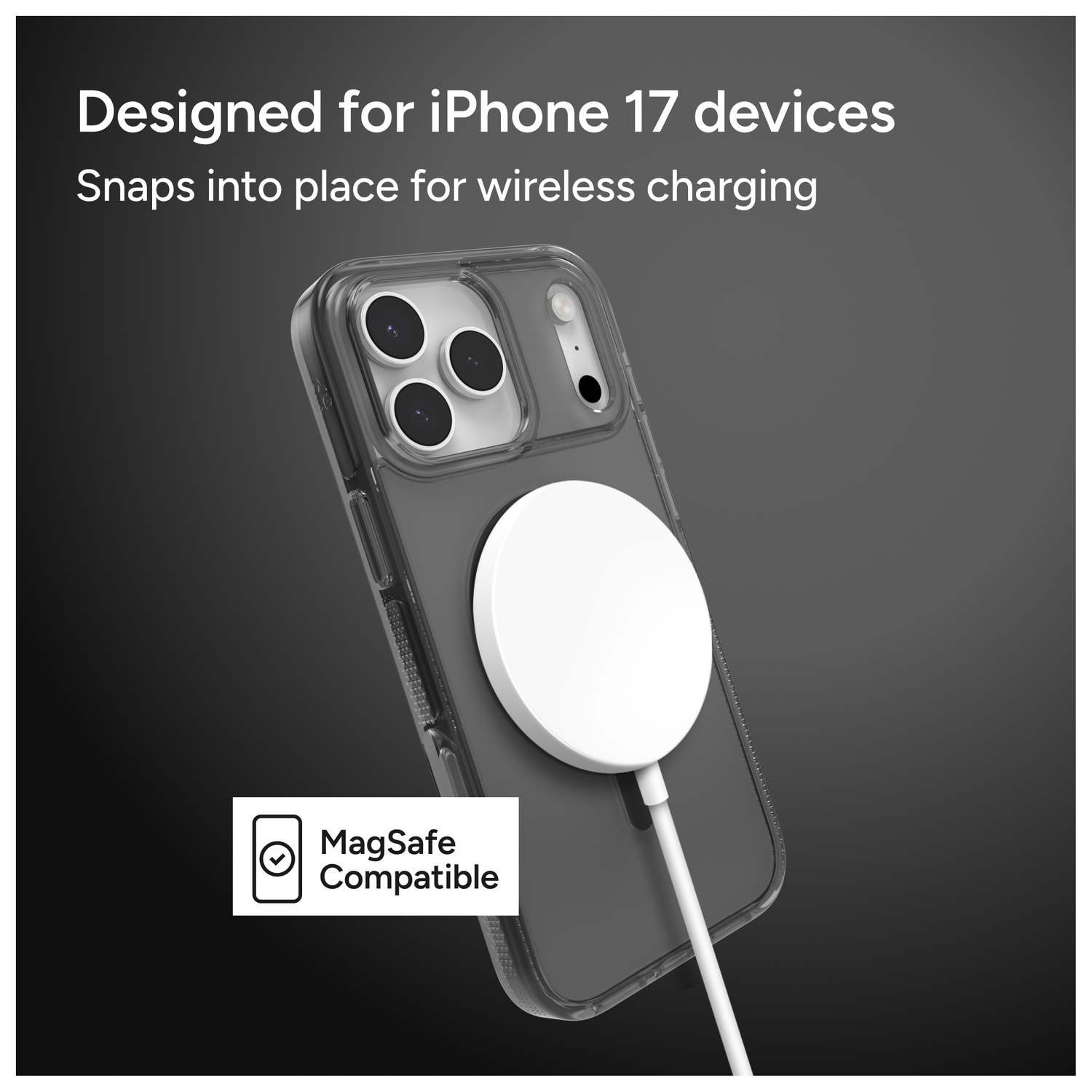 ZAGG Santa Cruz Snap Apple iPhone 17 Pro Hoesje MagSafe Back Cover Matte Zwart afbeelding 4