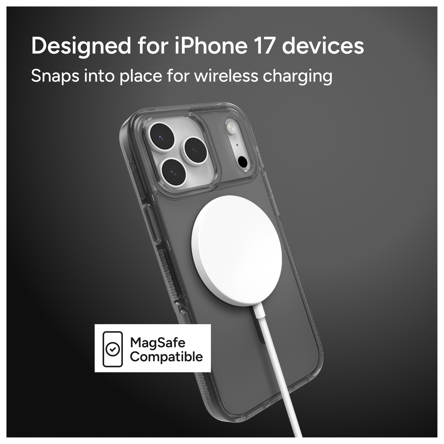 ZAGG Santa Cruz Snap iPhone 17 Pro Max Hoesje MagSafe Back Cover Matte Zwart afbeelding 4