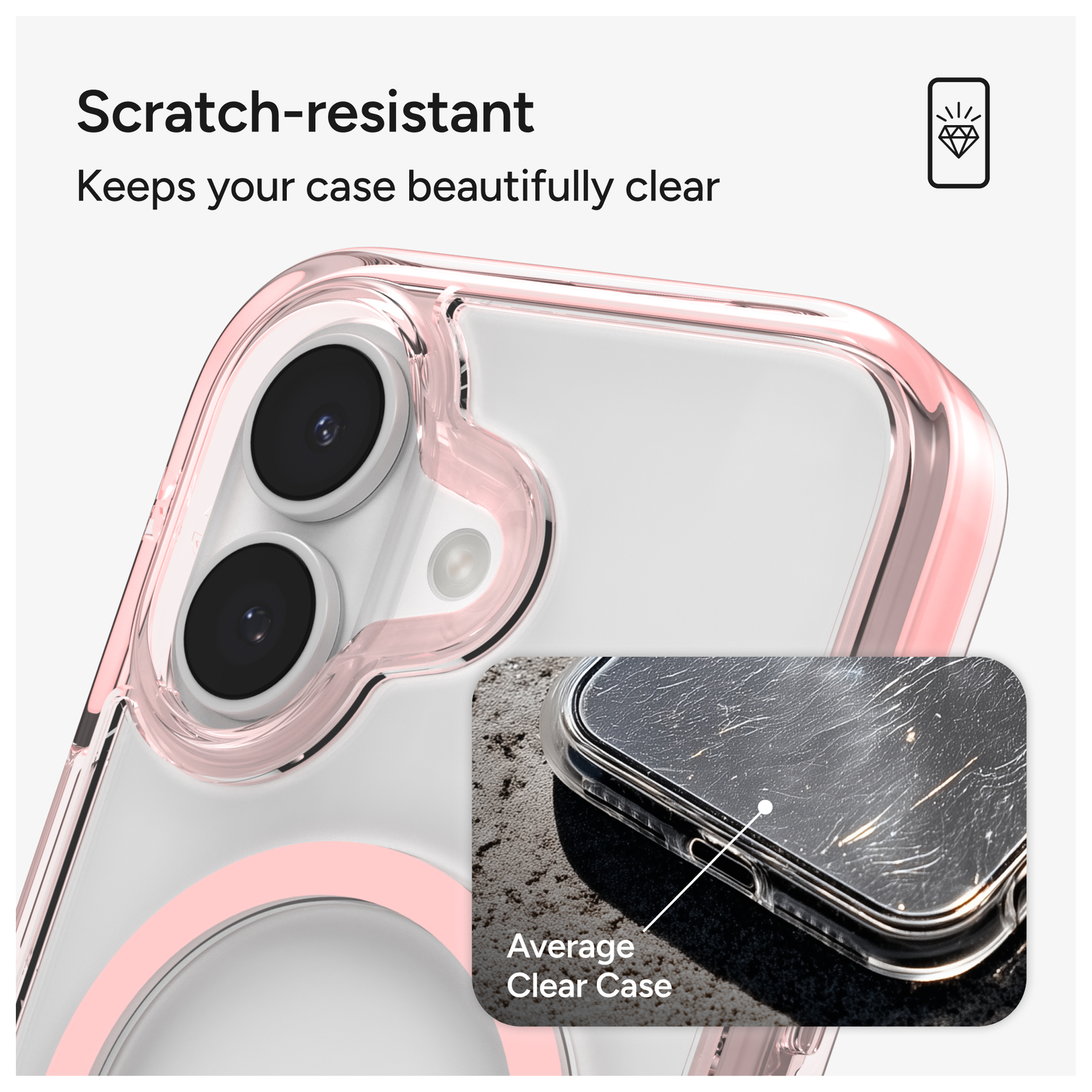 ZAGG Santa Cruz Snap Apple iPhone 17 Hoesje MagSafe Back Cover Roze afbeelding 6