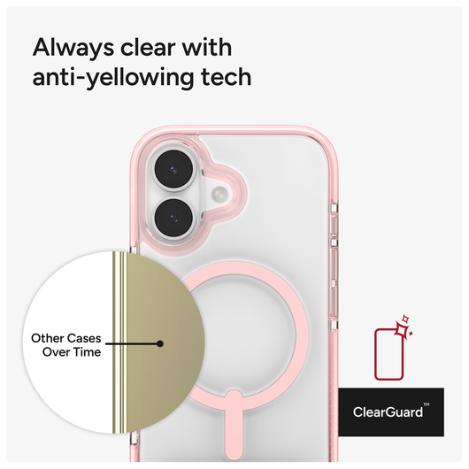 ZAGG Santa Cruz Snap Apple iPhone 17 Hoesje MagSafe Back Cover Roze afbeelding 7