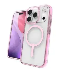 ZAGG Santa Cruz Snap Apple iPhone 17 Pro Hoesje MagSafe Back Cover Roze afbeelding