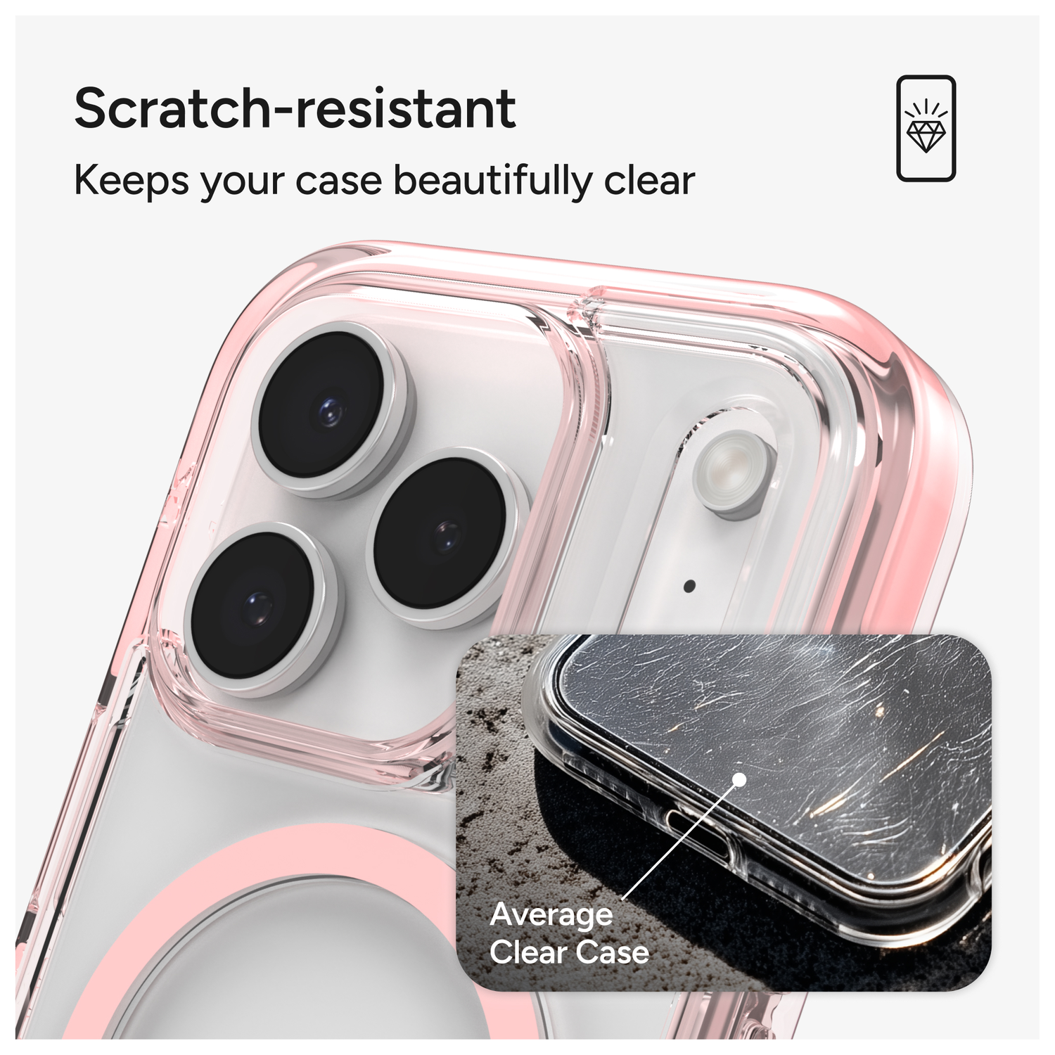 ZAGG Santa Cruz Snap Apple iPhone 17 Pro Hoesje MagSafe Back Cover Roze afbeelding 5