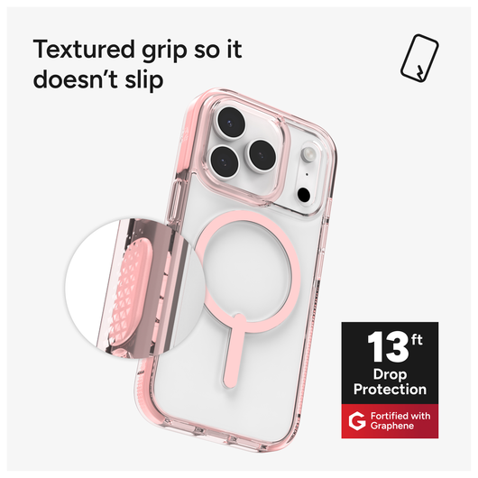 ZAGG Santa Cruz Snap Apple iPhone 17 Pro Hoesje MagSafe Back Cover Roze afbeelding 6