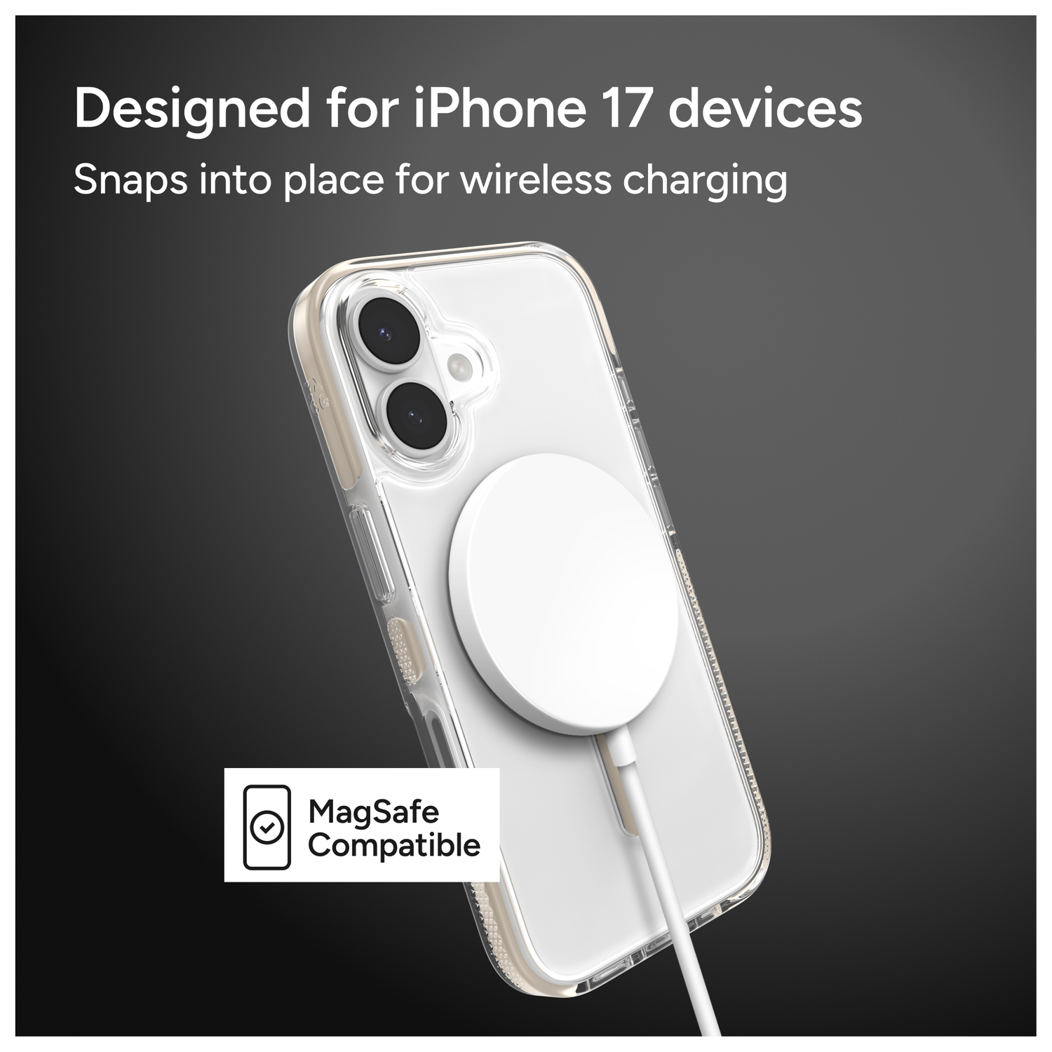 ZAGG Santa Cruz Snap Apple iPhone 17 Hoesje MagSafe Back Cover Titanium afbeelding 4