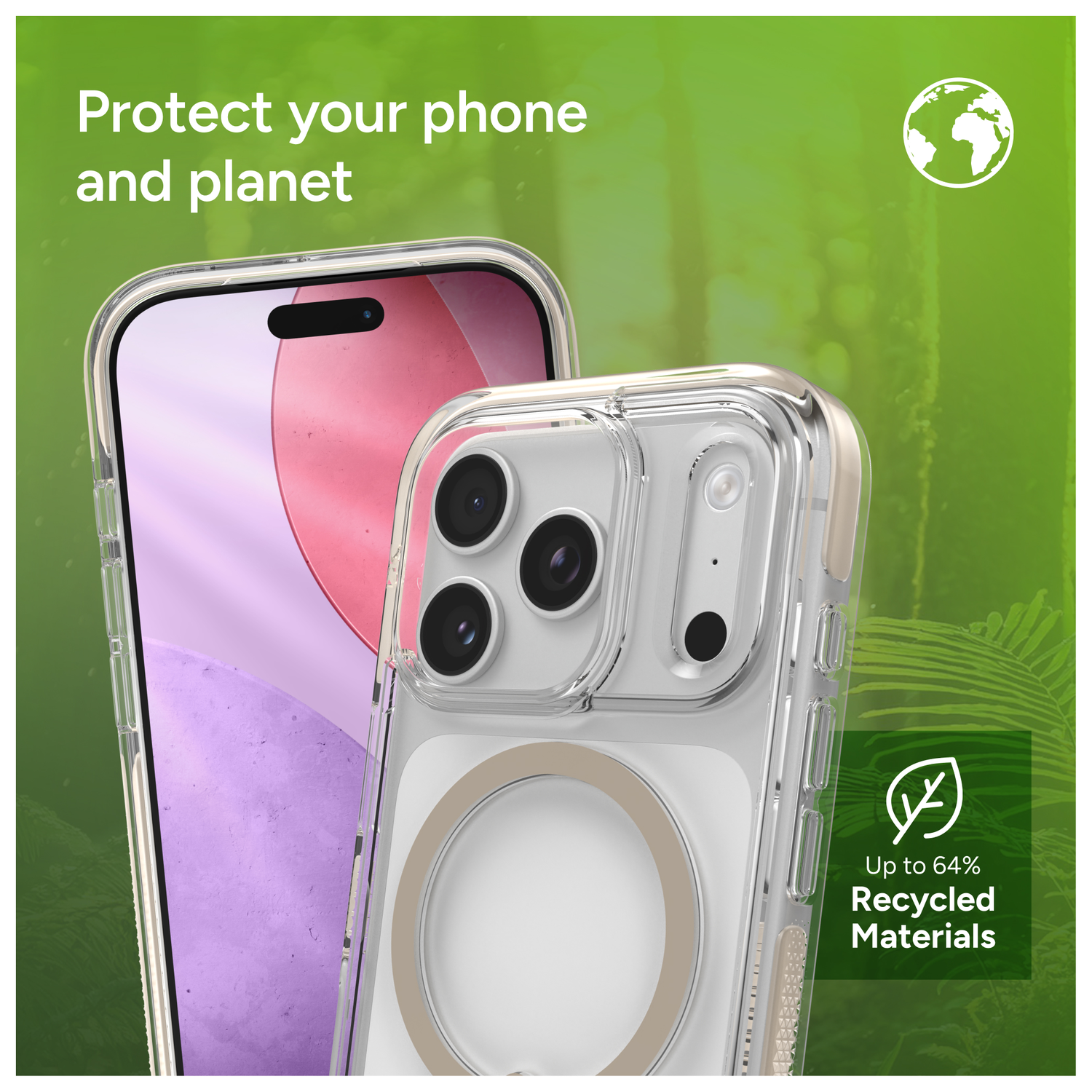 ZAGG Santa Cruz Snap Apple iPhone 17 Pro Hoesje MagSafe Back Cover Titanium afbeelding 8