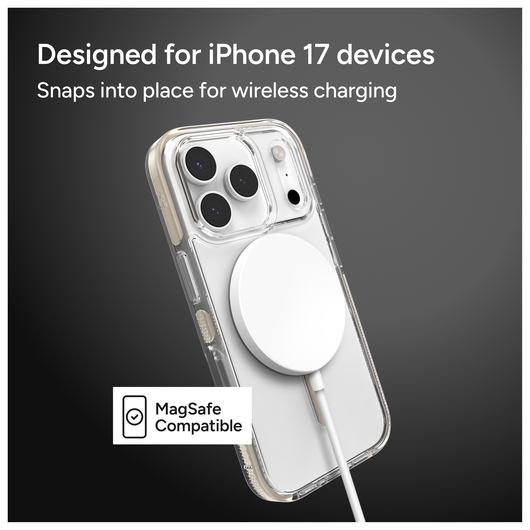 ZAGG Santa Cruz Snap Apple iPhone 17 Pro Hoesje MagSafe Back Cover Titanium afbeelding 4