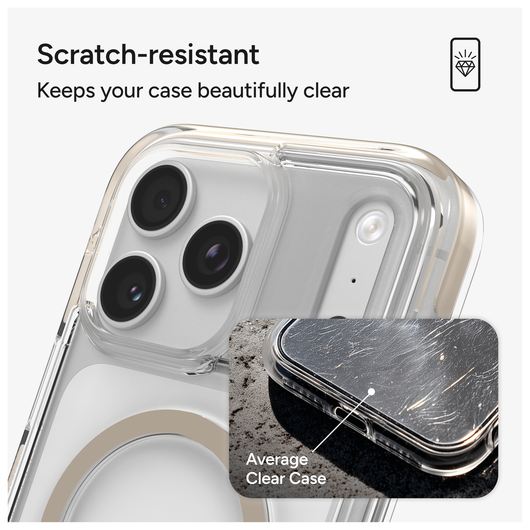 ZAGG Santa Cruz Snap iPhone 17 Pro Max Hoesje MagSafe Back Cover Titanium afbeelding 8