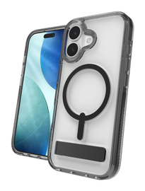 ZAGG Santa Cruz Snap Apple iPhone 17 Hoesje MagSafe Standaard Back Cover Zwart afbeelding