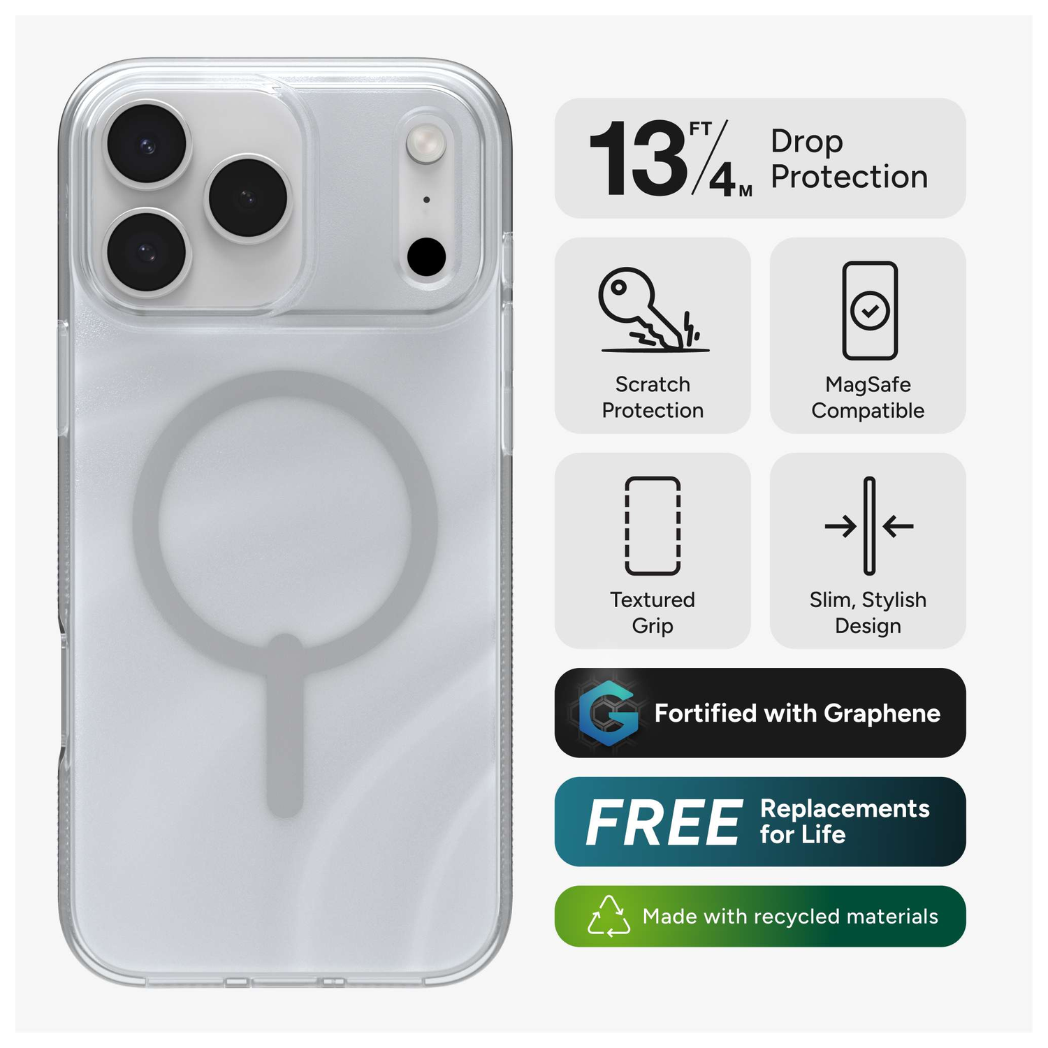 ZAGG Milan Snap Apple iPhone 17 Pro Max Hoesje MagSafe Back Cover Goud afbeelding 3