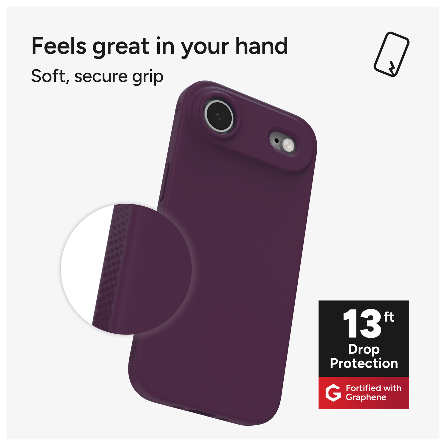 ZAGG Manhattan Snap Apple iPhone 17 Air Hoesje MagSafe Back Cover Rood afbeelding 3
