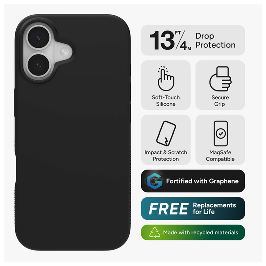 ZAGG Manhattan Snap Apple iPhone 17 Hoesje MagSafe Back Cover Zwart afbeelding 6