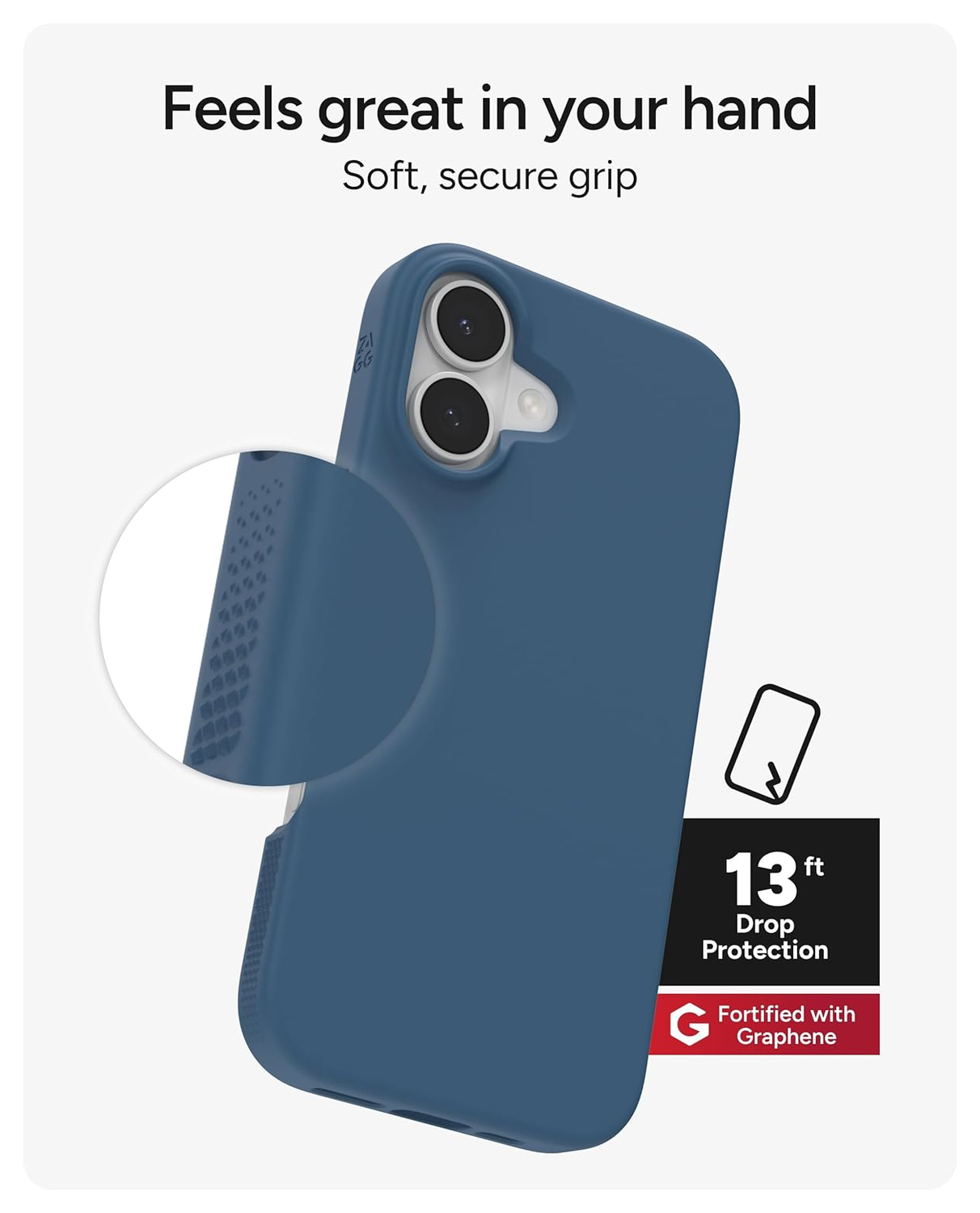 ZAGG Manhattan Snap Apple iPhone 17 Hoesje MagSafe Back Cover Blauw afbeelding 5