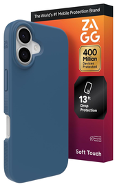 ZAGG Manhattan Snap Apple iPhone 17 Hoesje MagSafe Back Cover Blauw afbeelding