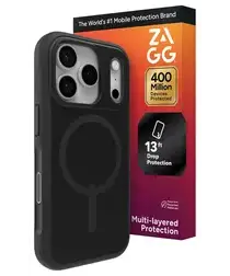ZAGG Sedona Snap iPhone 17 Pro Hoesje MagSafe Back Cover Zwart afbeelding