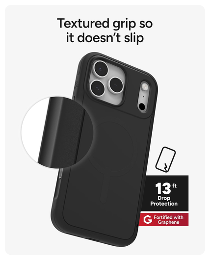 ZAGG Sedona Snap iPhone 17 Pro Max Hoesje MagSafe Back Cover Zwart afbeelding 6