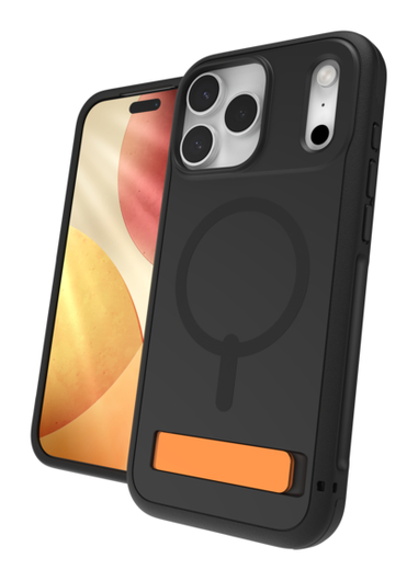 ZAGG Sedona Snap Kickstand iPhone 17 Pro Max Hoesje MagSafe Back Cover Zwart afbeelding 1