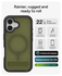 ZAGG Rainier Snap Kickstand iPhone 17 Hoesje MagSafe Back Cover Groen afbeelding 3