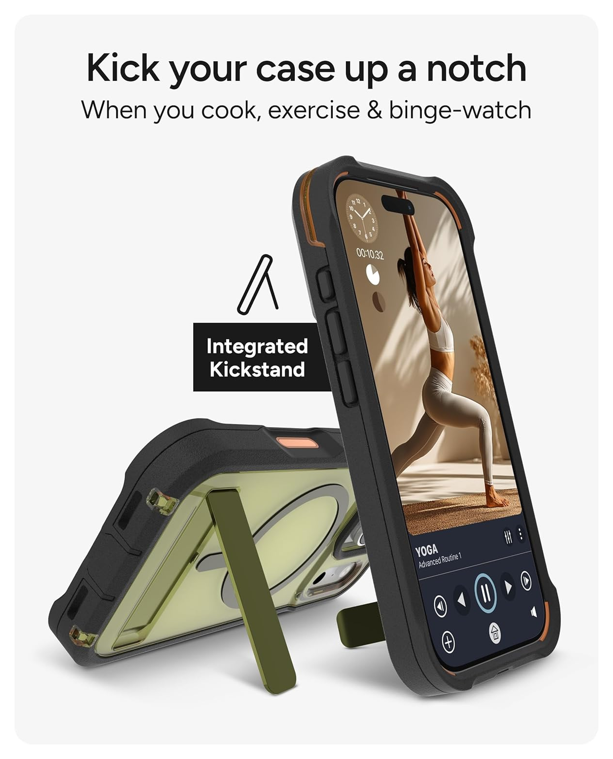 ZAGG Rainier Snap Kickstand iPhone 17 Pro Hoesje MagSafe Back Cover Groen afbeelding 6