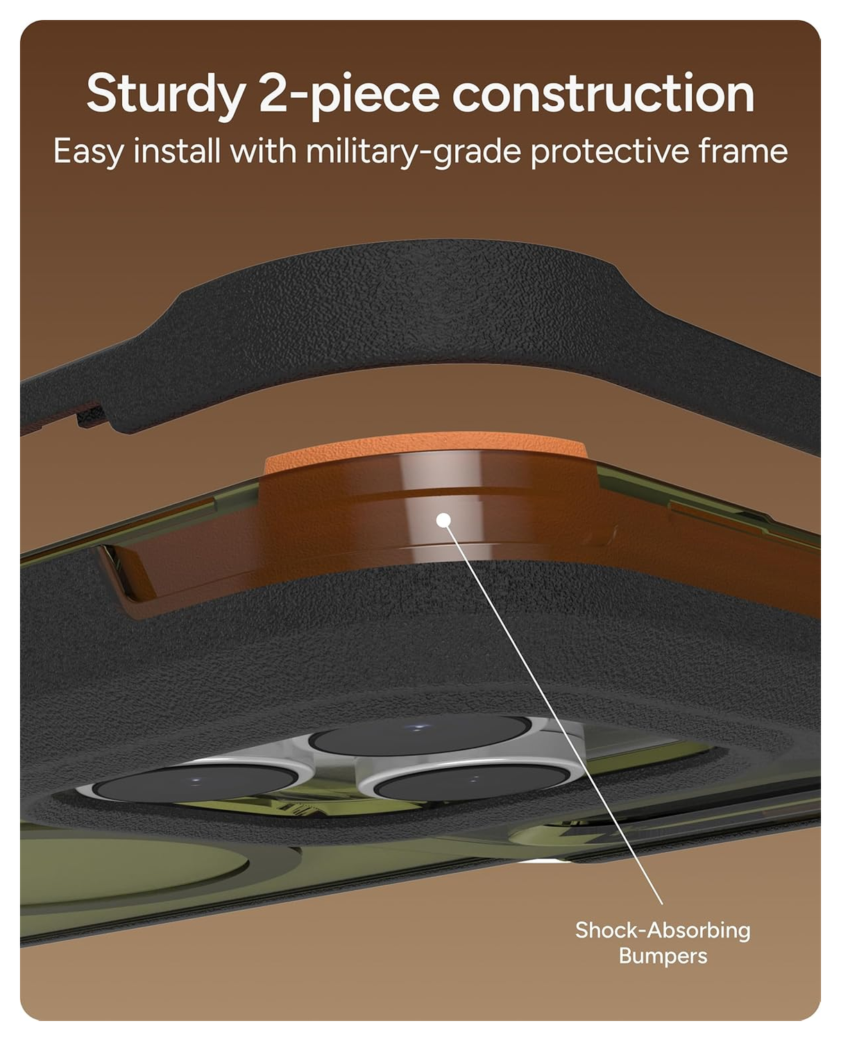 ZAGG Rainier Snap Kickstand iPhone 17 Pro Hoesje MagSafe Back Cover Groen afbeelding 9