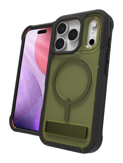 ZAGG Rainier Snap Kickstand iPhone 17 Pro Hoesje MagSafe Back Cover Groen afbeelding 2