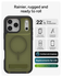 ZAGG Rainier Snap Kickstand iPhone 17 Pro Max Hoesje MagSafe Back Cover Groen afbeelding 3