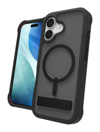ZAGG Rainier Snap Kickstand iPhone 17 Hoesje MagSafe Back Cover Zwart afbeelding