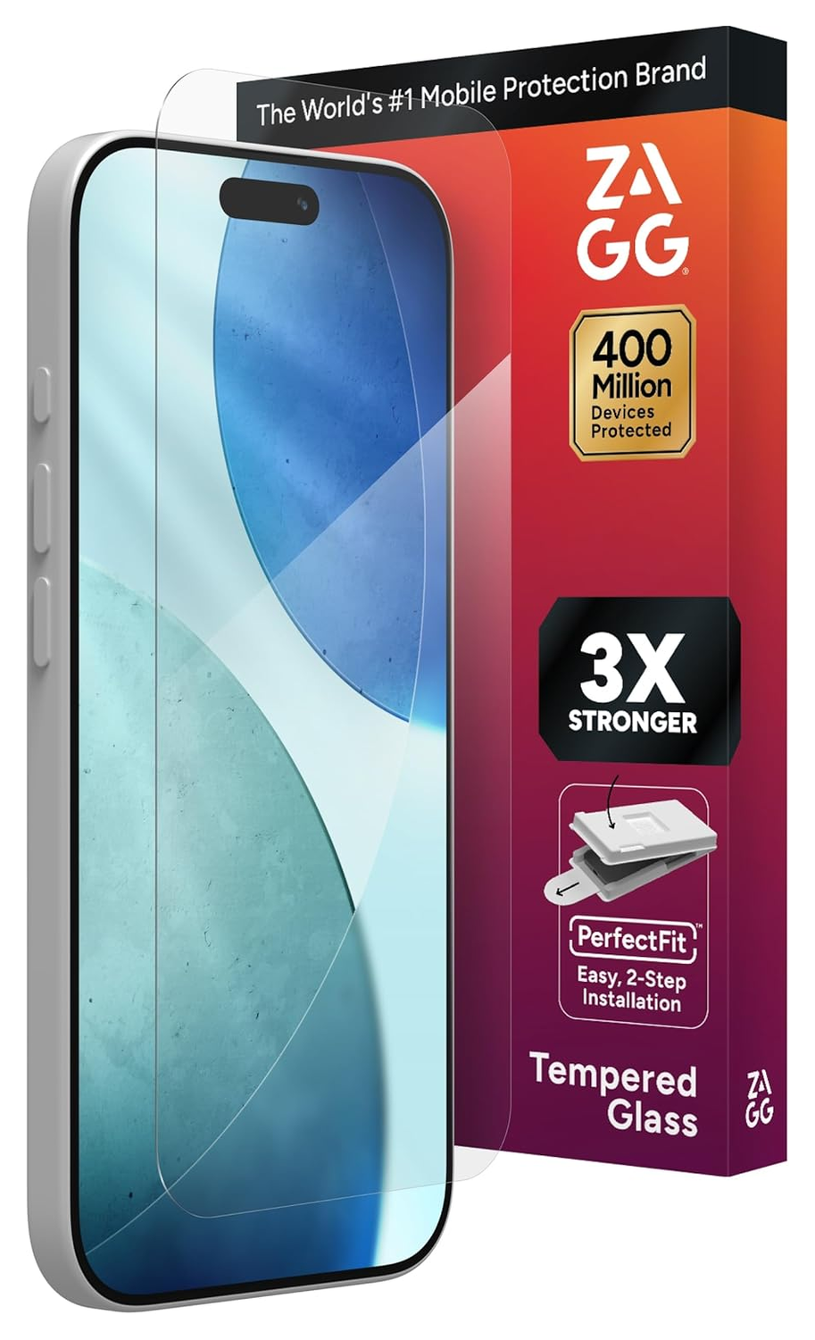 ZAGG InvisibleShield Glass+ iPhone 17 Screen Protector Tempered Glass afbeelding 1