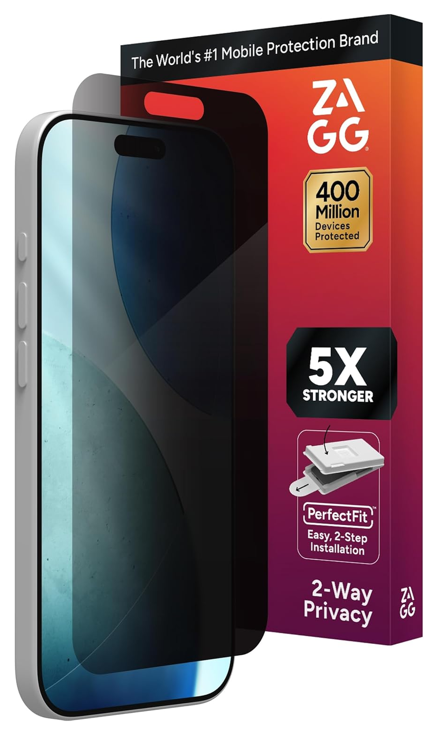 ZAGG InvisibleShield Glass Elite Privacy iPhone 17 Screen Protector afbeelding 1