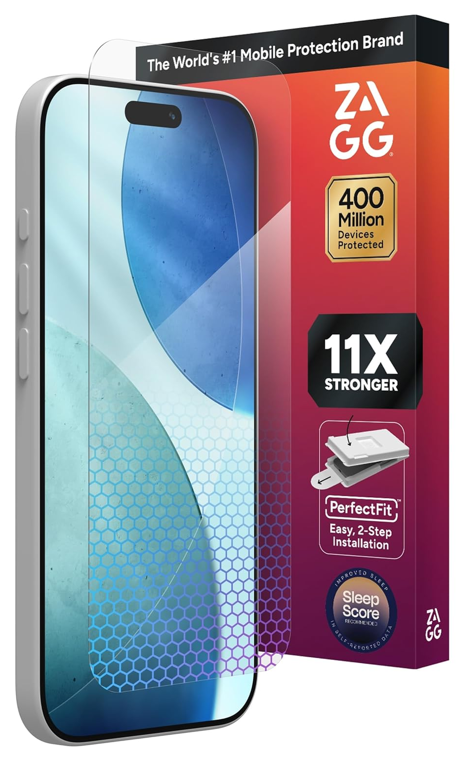 ZAGG InvisibleShield XTR5 iPhone 17 Screen Protector Anti-Blue Light afbeelding 1