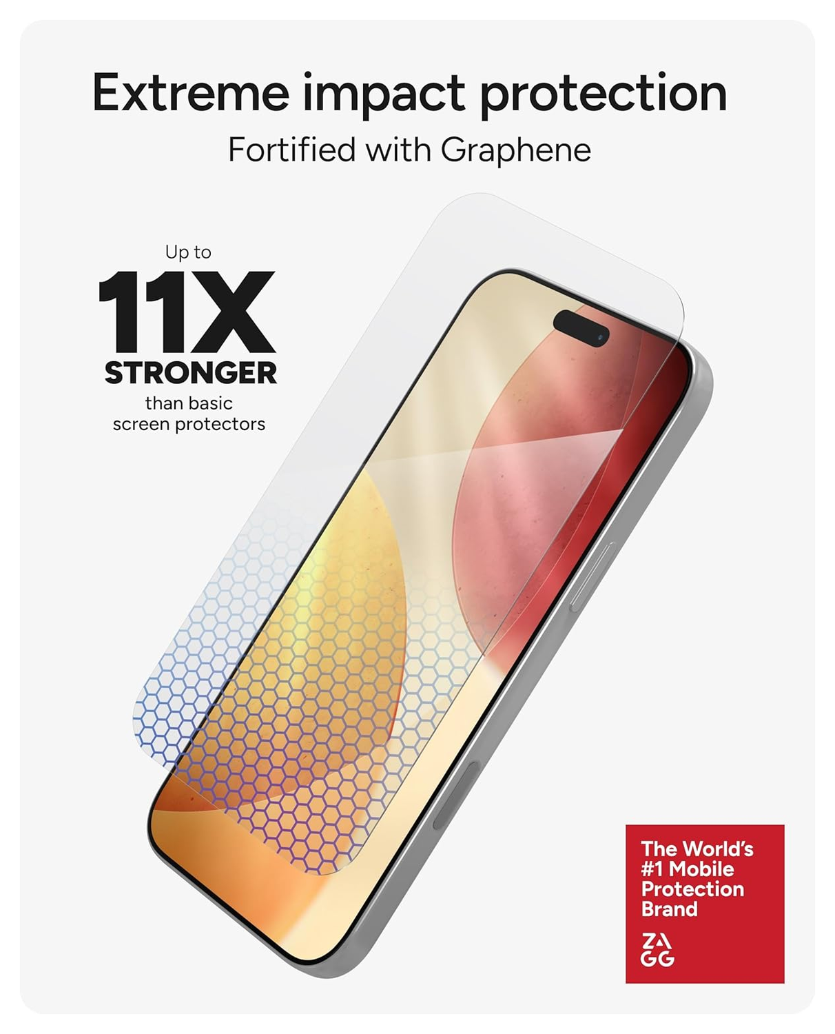 ZAGG InvisibleShield XTR5 iPhone 17 Pro Max Screen Protector Anti-Blue Light afbeelding 4