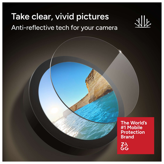ZAGG Glass Elite Camera Frame iPhone 17 Pro/17 Pro Max Camera Protector Zwart afbeelding 6