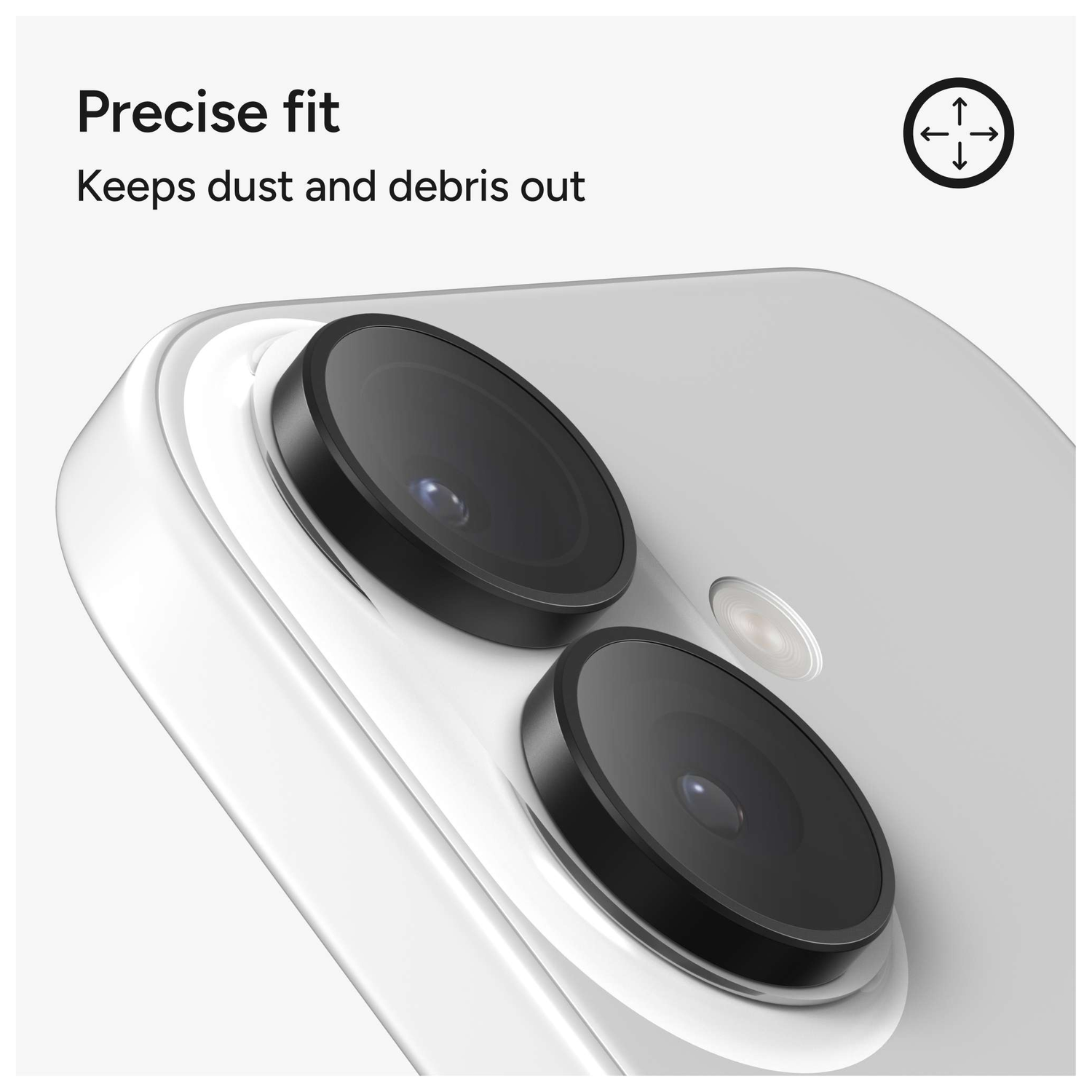 ZAGG Camera Rings iPhone 17 / 16 / 16 Plus Camera Protector Zwart afbeelding 5