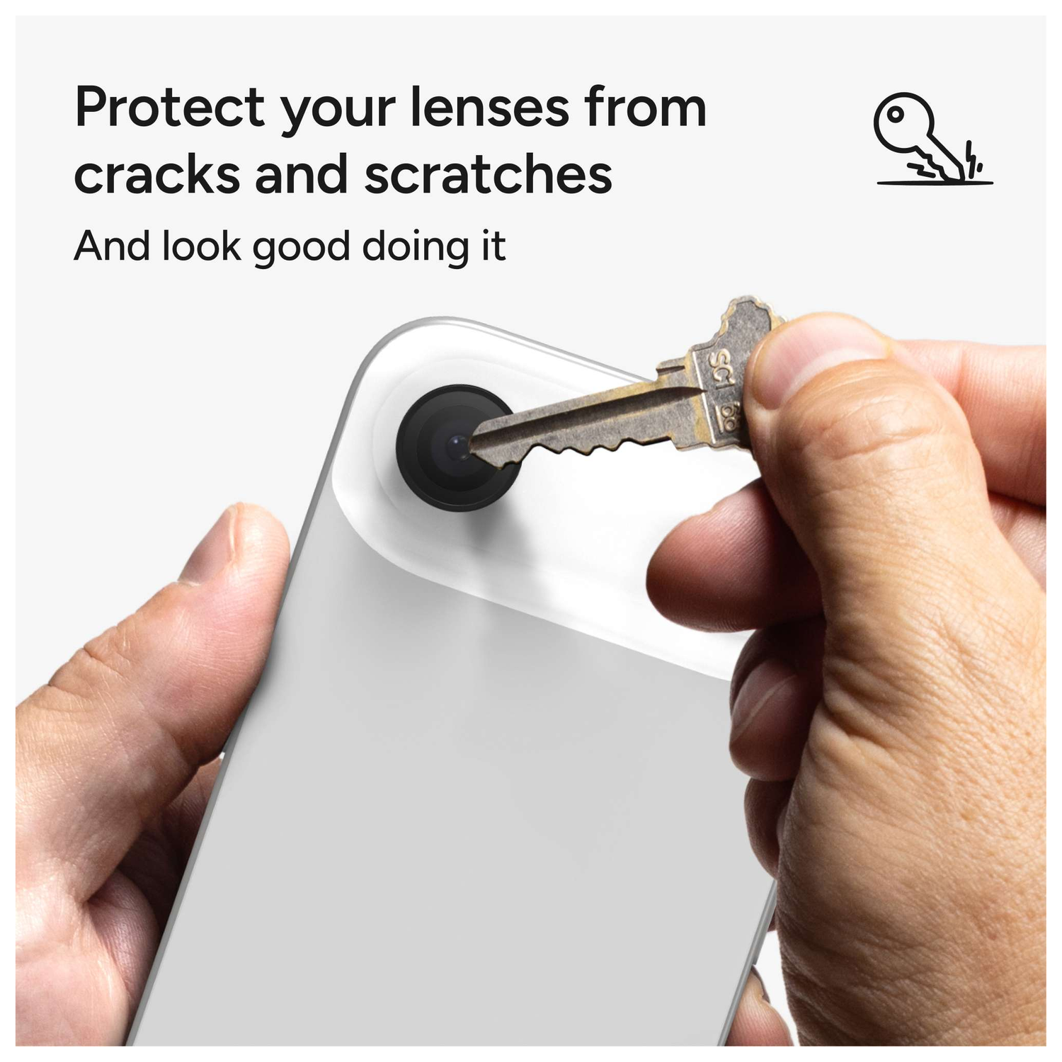 ZAGG Glass Elite Camera Rings iPhone Air Camera Protector Zwart afbeelding 4