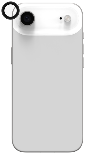 ZAGG Glass Elite Camera Rings iPhone Air Camera Protector Zwart afbeelding 2