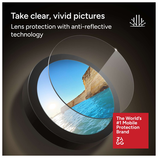 ZAGG Glass Elite Camera Rings iPhone Air Camera Protector Zwart afbeelding 6