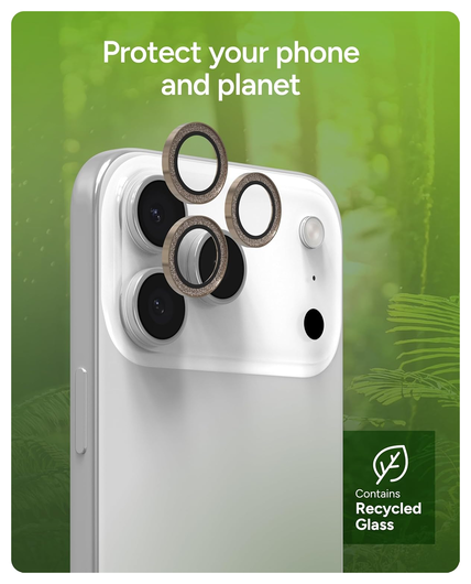ZAGG Camera Rings iPhone 17 Pro (Max)/16 Pro (Max) Camera Protector Goud Glitter afbeelding 7